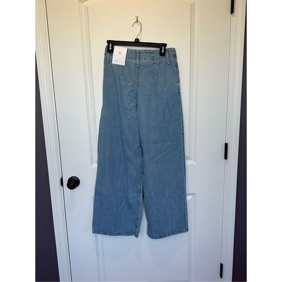 NWT Bershka High Waisted Wide Leg Jeans Size 00 - Picture 5 of 10